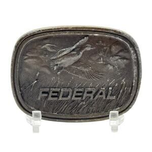 Vintage Federal Ammunition Eagle Advertising Firearms Collectible Belt Buckle